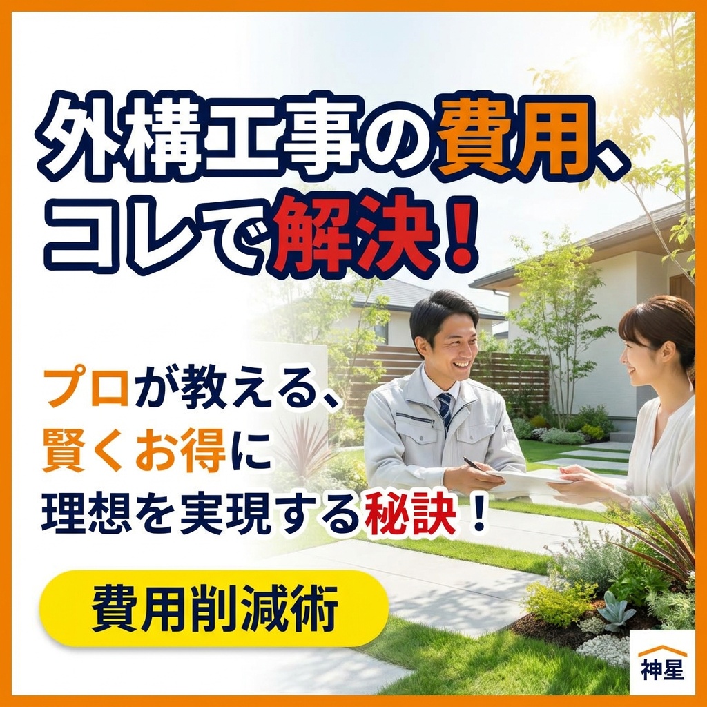業者に聞いた！外構工事の費用削減テクニック