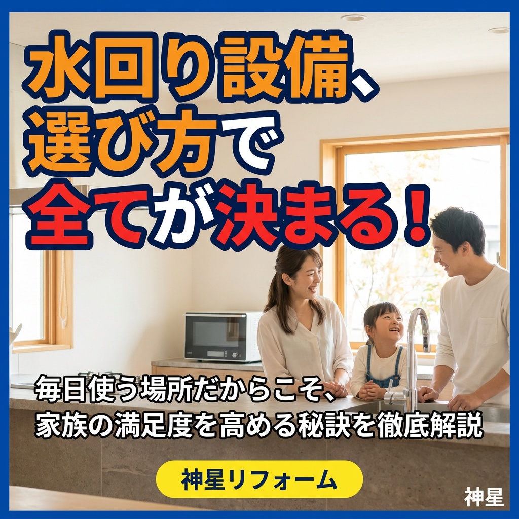 水回りの設備、何を選ぶべき？満足度を高める秘訣