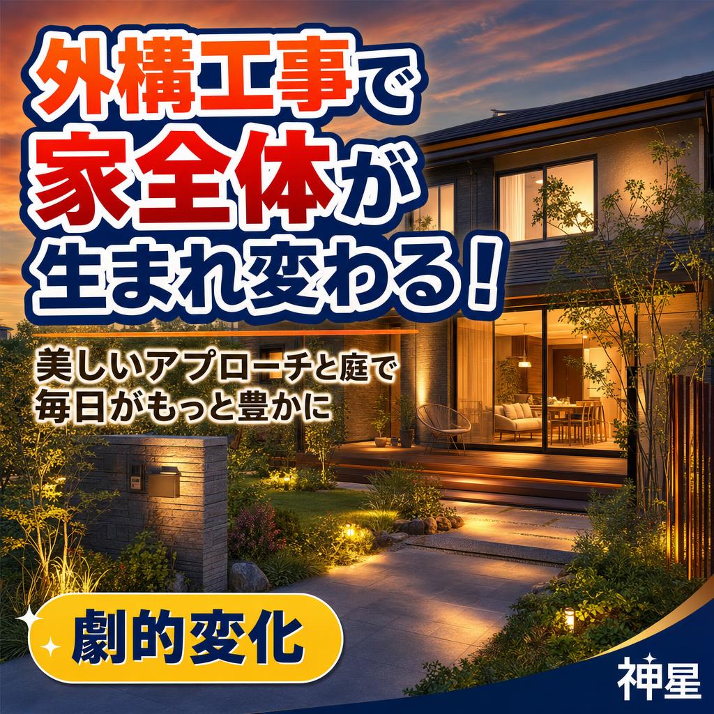 全面リフォーム？外構工事で家全体を美しく！